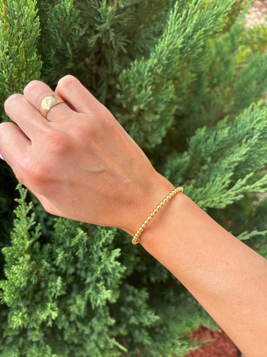 Beaded Bubble Cuff Bracelet