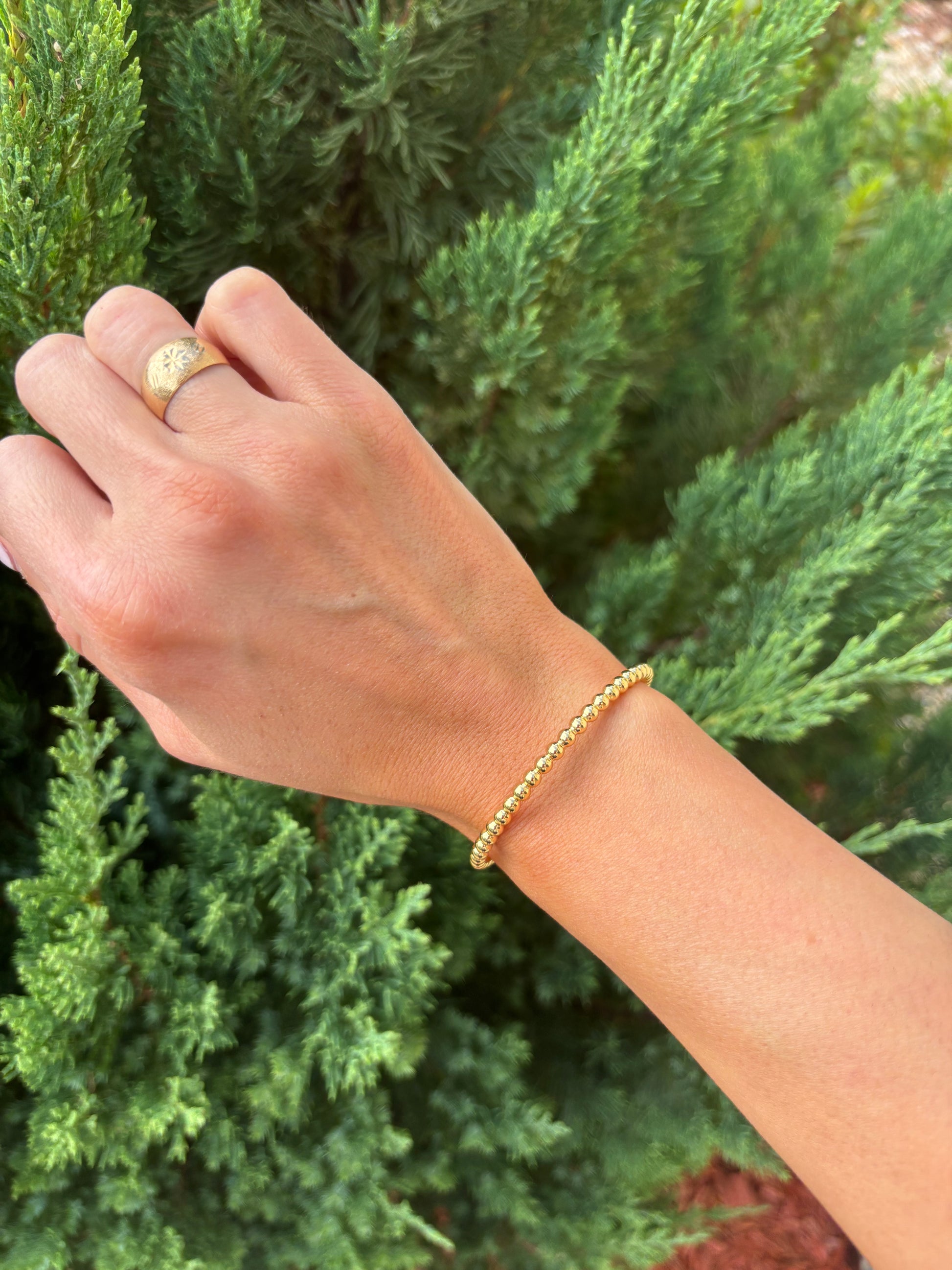 Beaded Bubble Cuff Bracelet