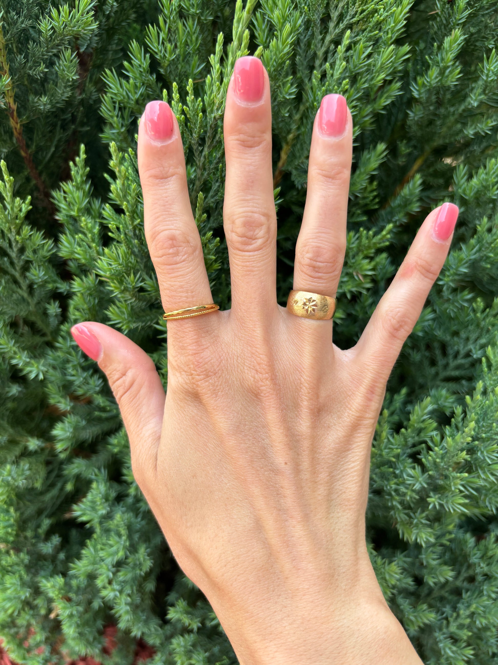 Double Dainty Gold Ring