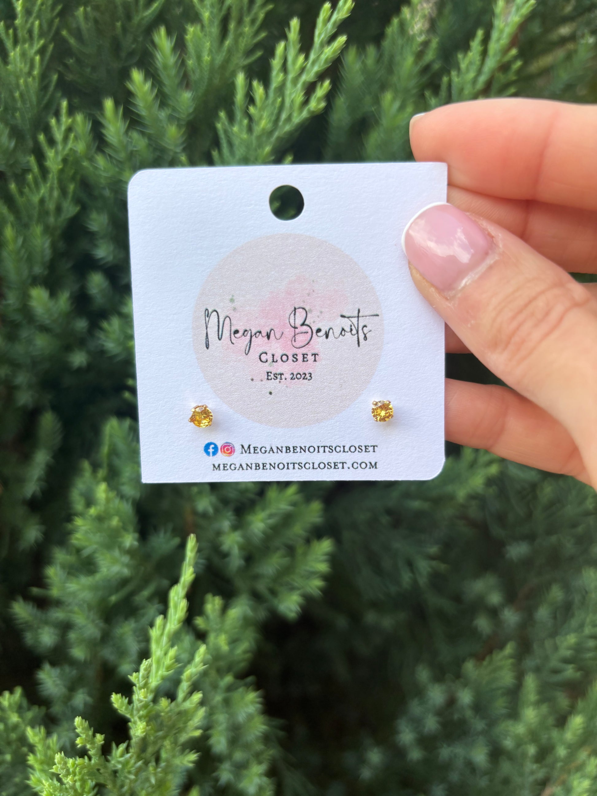 Birthstone Studs
