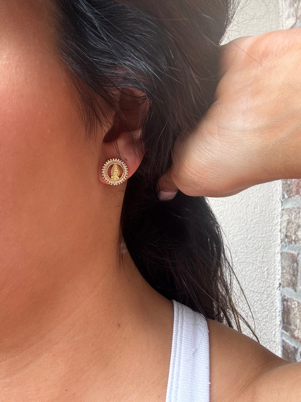 Religious Round Studs