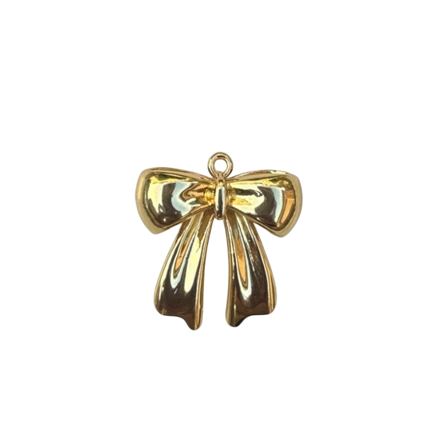 Large Gold Bow Charm