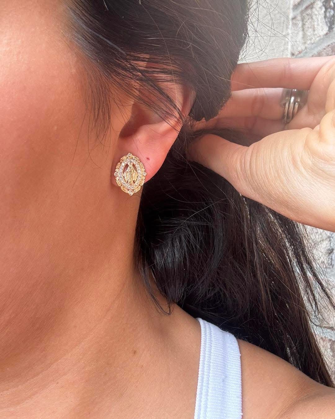 Mother Mary Studs￼