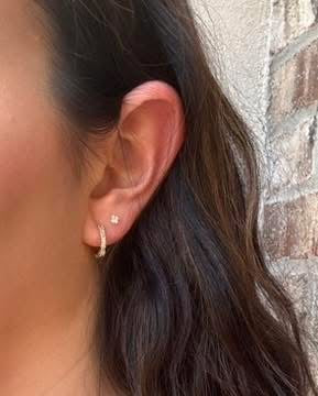 Baguette Huggie Earrings