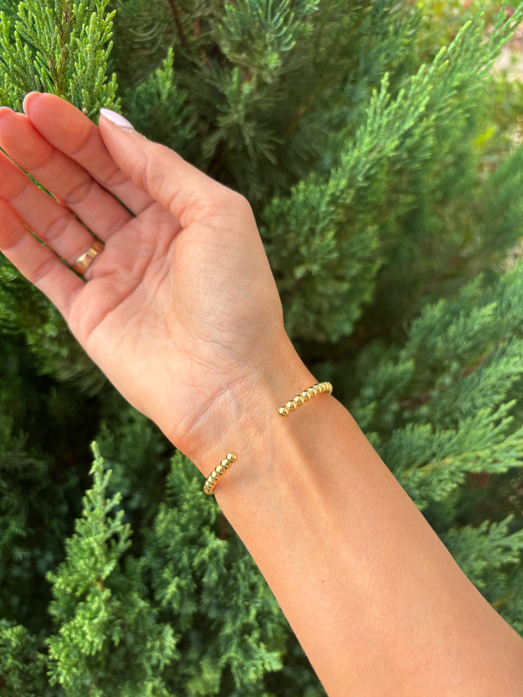 Beaded Bubble Cuff Bracelet