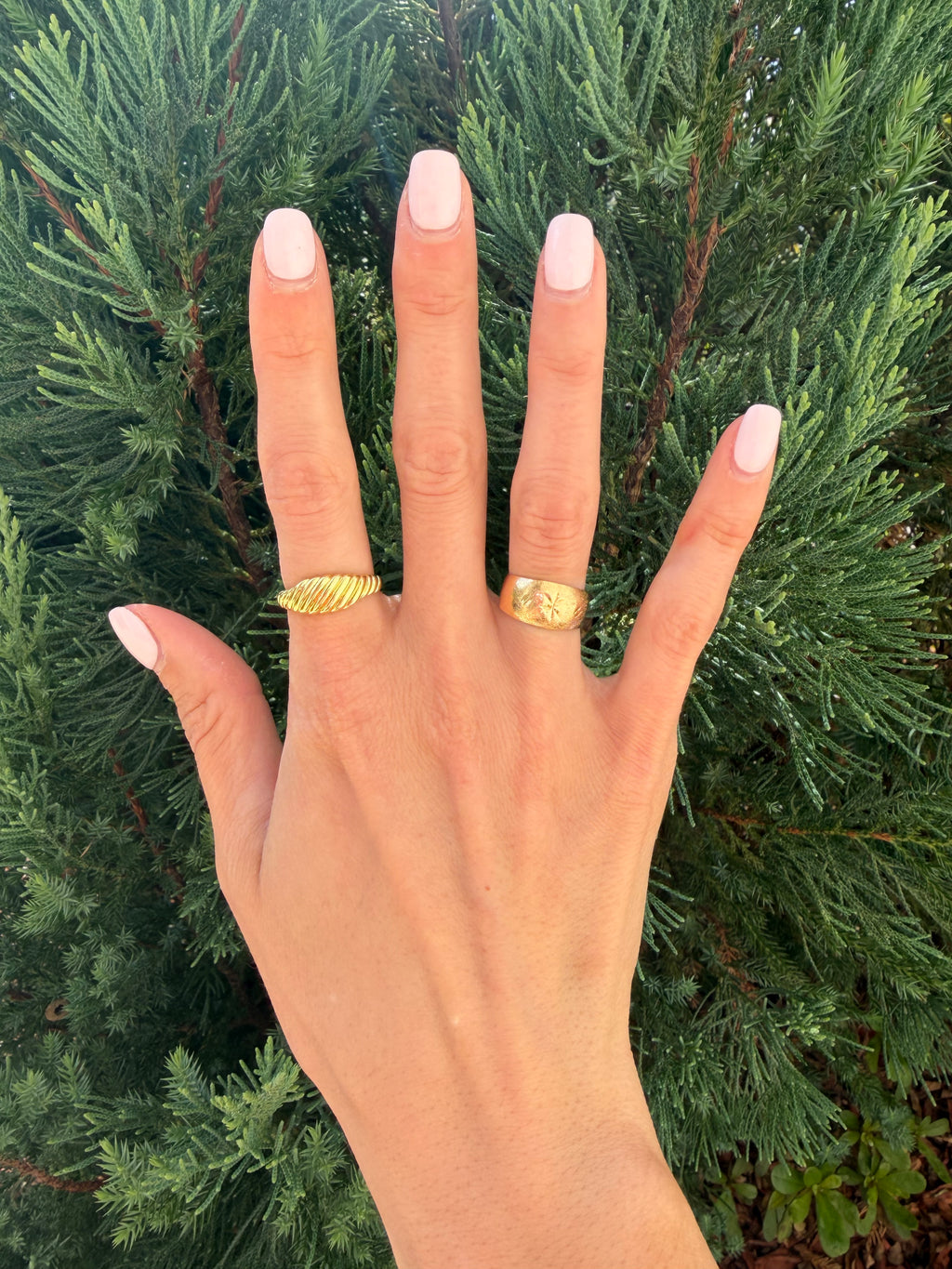Textured Croissant Ring