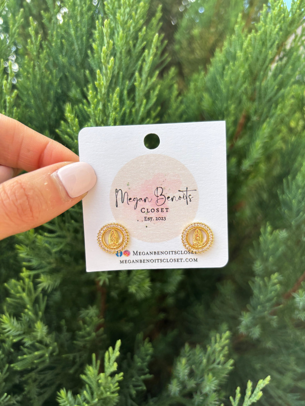 Religious Round Studs