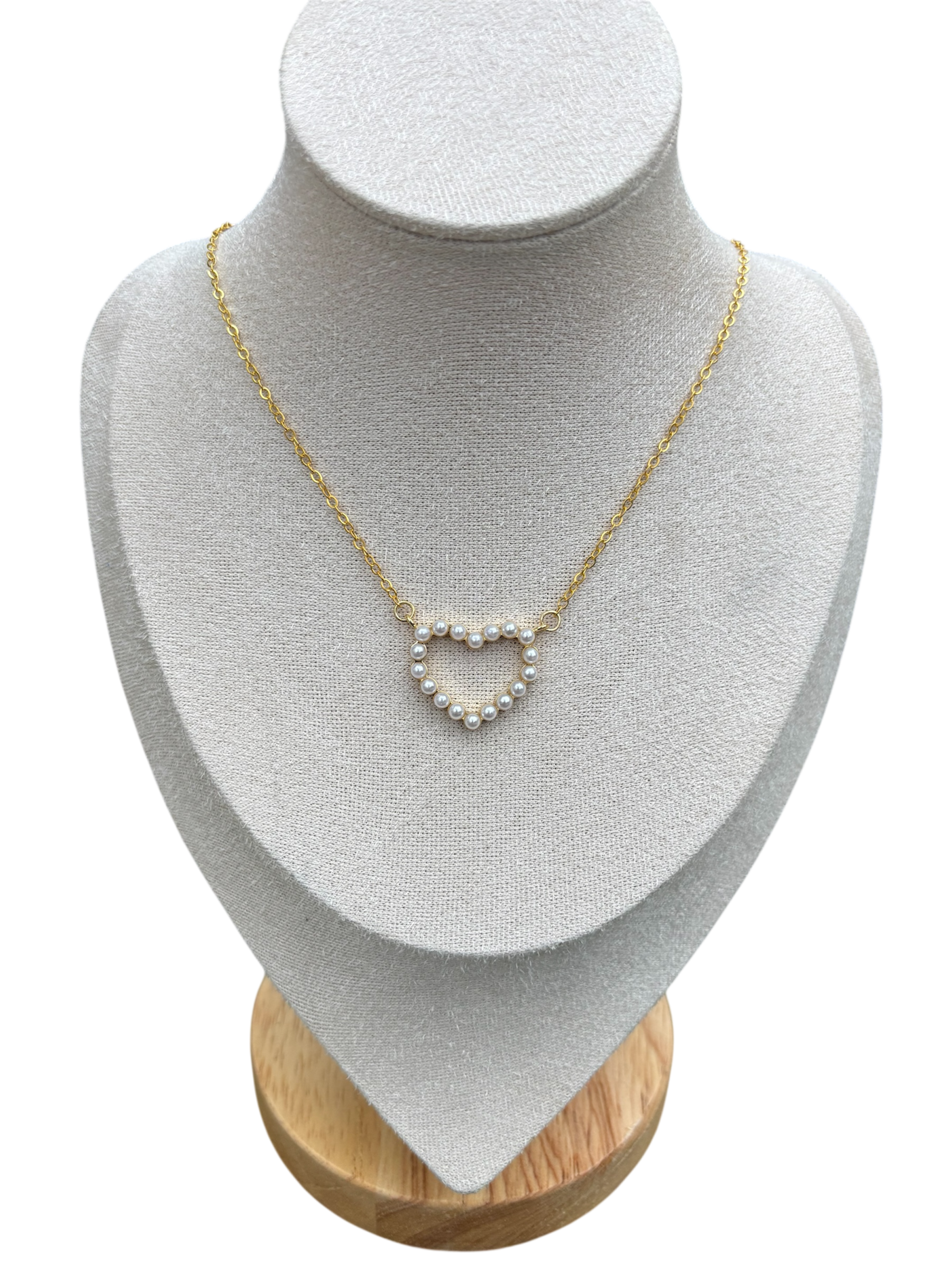 Pearl Heart Pendent Neckalce