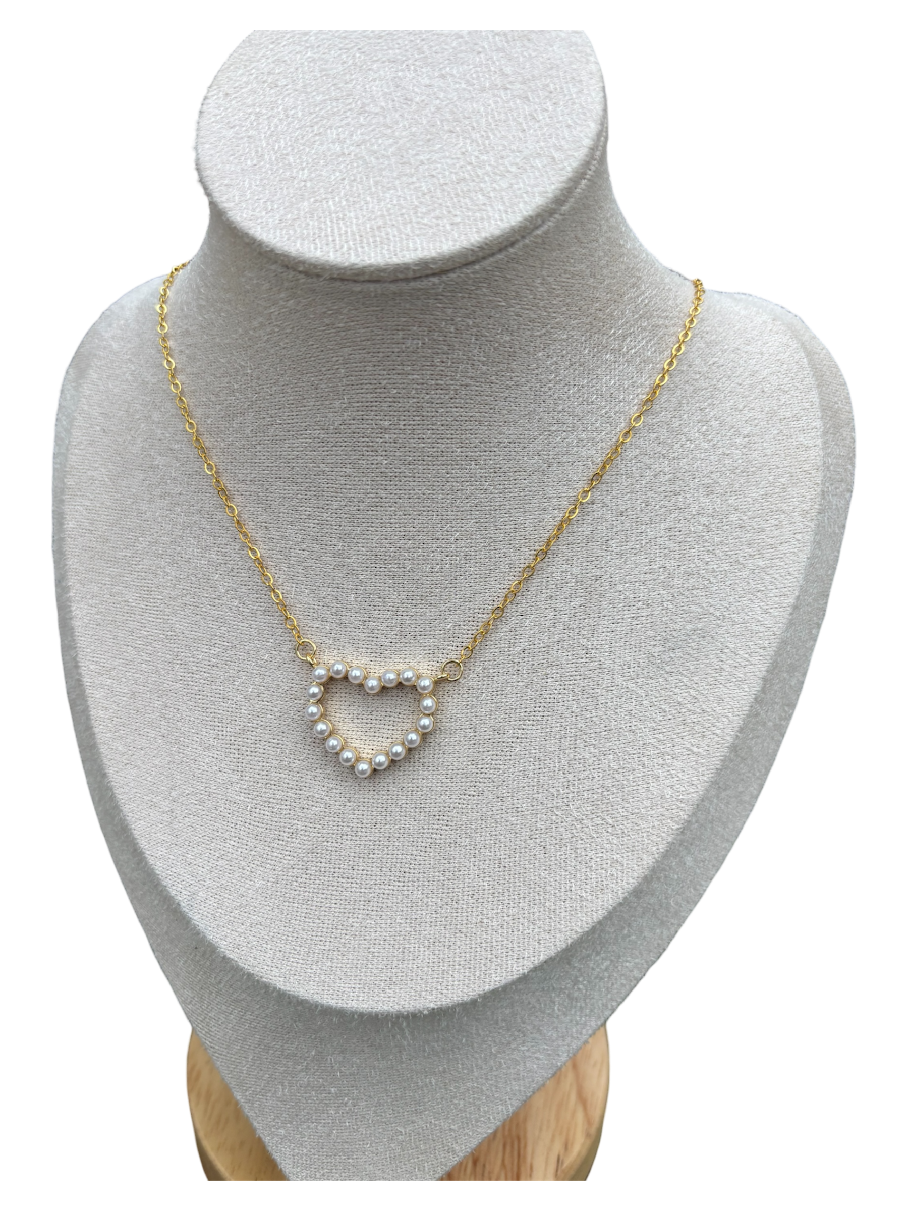 Pearl Heart Pendent Neckalce