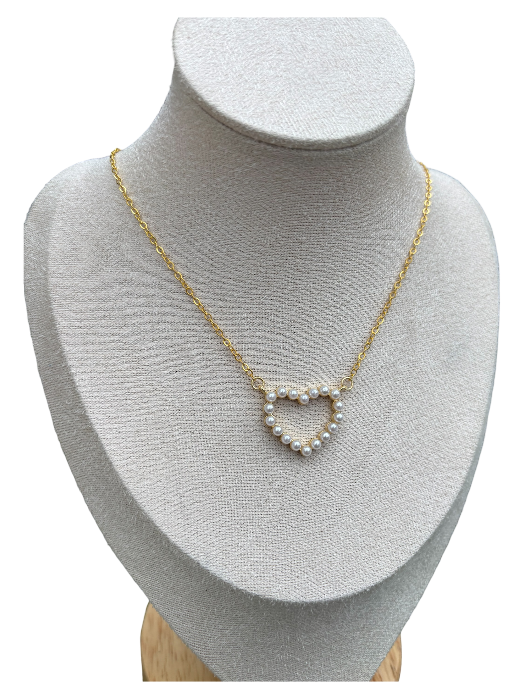 Pearl Heart Pendent Neckalce