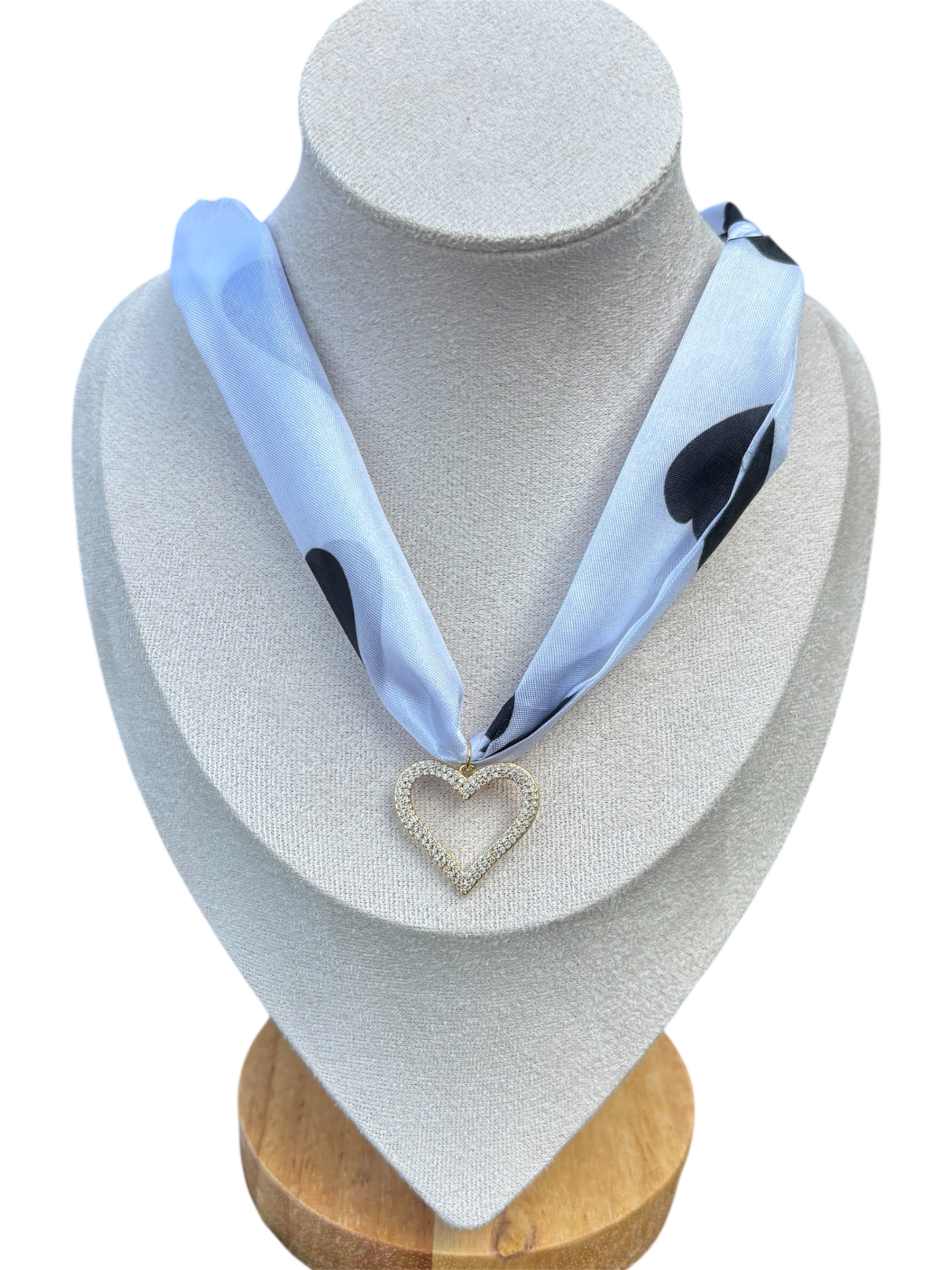 Heart Scarf Necklace