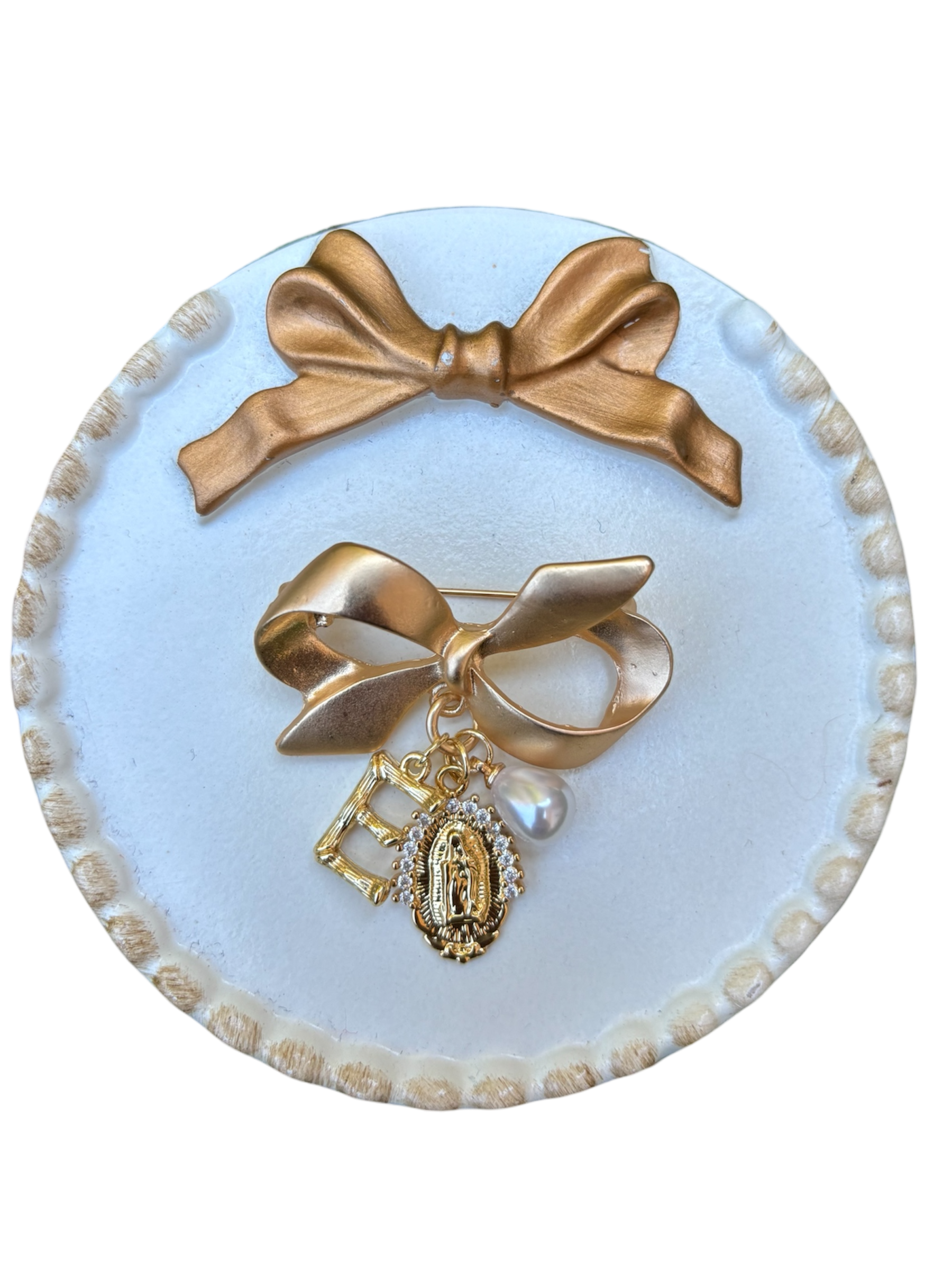 Thick Religious Bow Pin