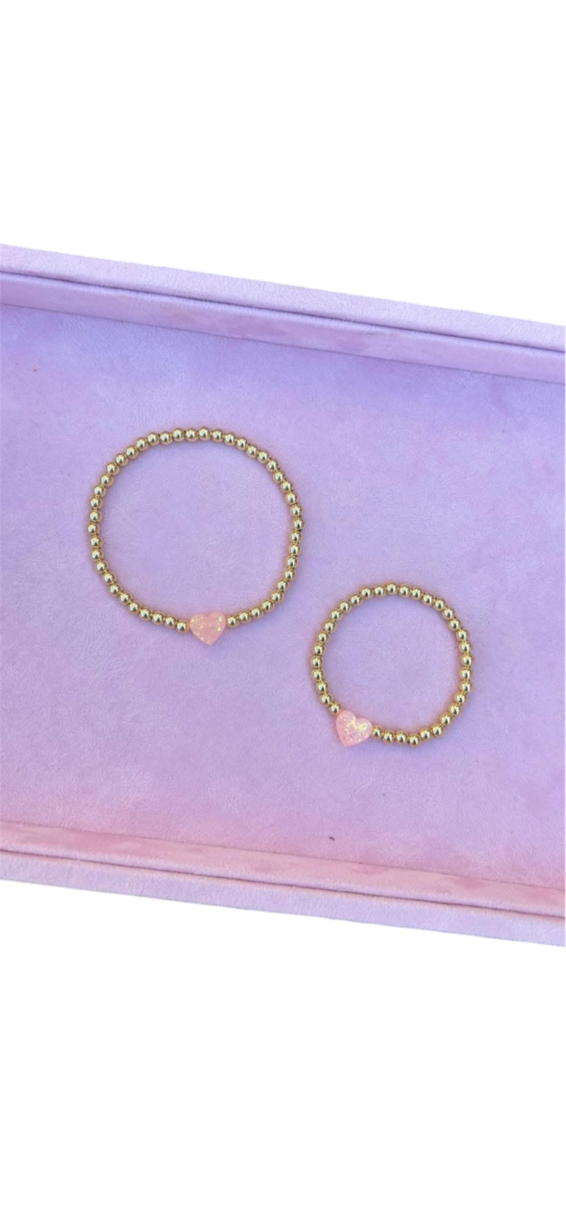 Mother-daughter heart sets