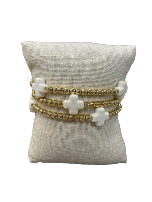 18k Gold Filled Bead Bracelet