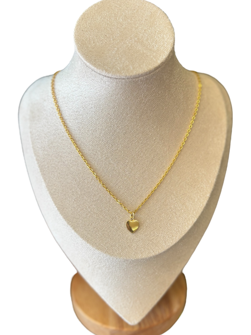 18k Gold Plated Heart Necklace