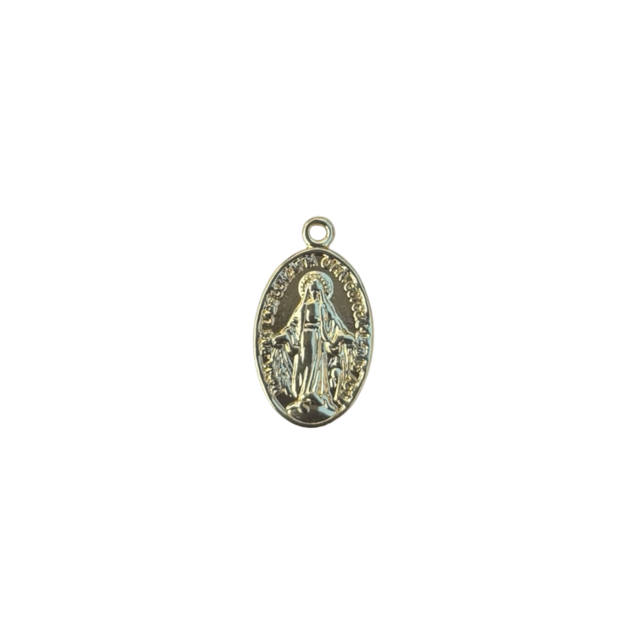 Gold Mother Mary Medal