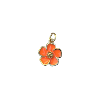 Orange Flower Charm ￼