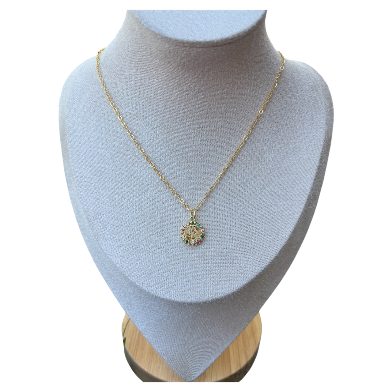 Colored Mother Mary Necklace￼