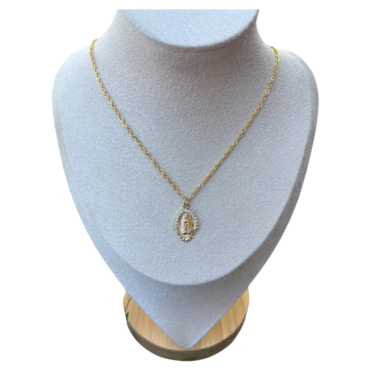 Large Mother Mary Necklace