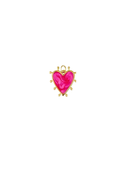 Pink Gold Heart Charm